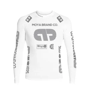 Rashguard Team Moya Manga Larga – Blanco