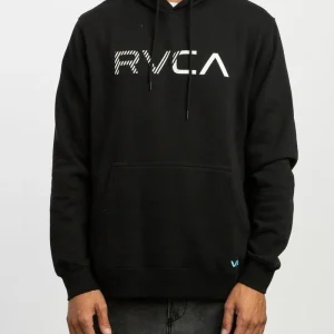RVCA Scratched Hoodie- Negro